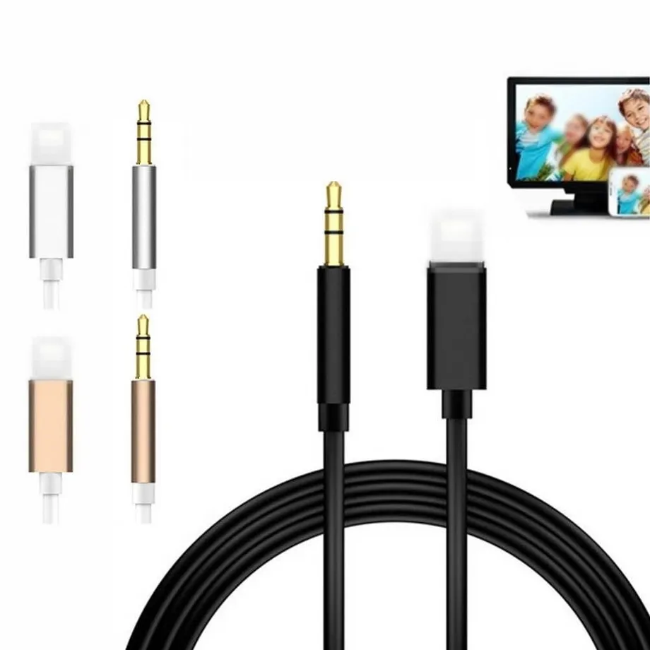 AUX kabel pro Apple Lightning na 3,5mm jack K100