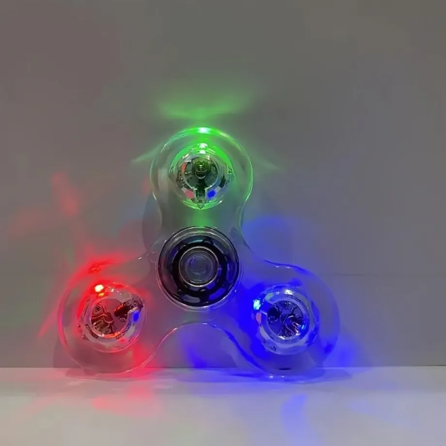 Barevný LED Fidget Spinner - Hvězda klidu pro malé šampiony