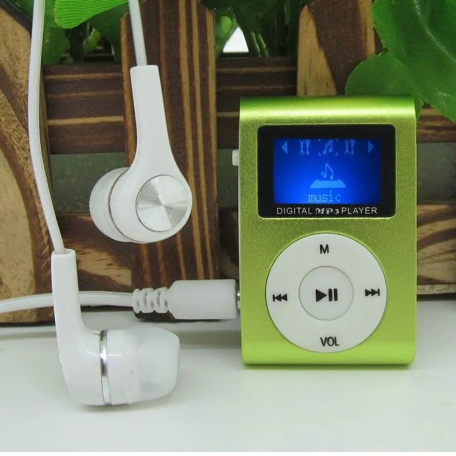 Mp3 přehrávač + sluchátka + USB kabel - 5 barev