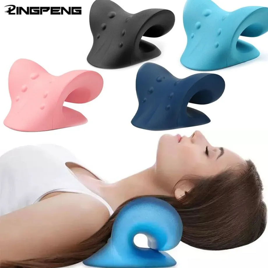 Krční ramenní natahovač Relaxer Cervical Chiropractic Traction Device Pillow for Pain Relief Cervical Spine Alignment Gift