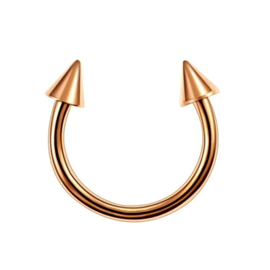 Trendy septum piercing do nosu s hrotem nebo kuličkou