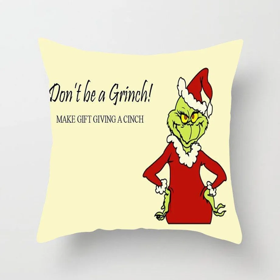 Vánoční praktický povlak na polštář s potiskem Grinch