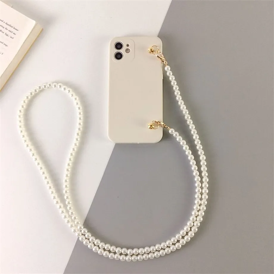 Krásné perličkové crossbody pouzdro na iPhone