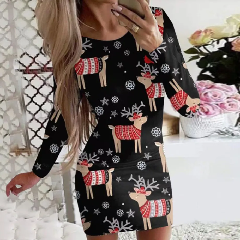 Dámské vánoční šaty BODYCON