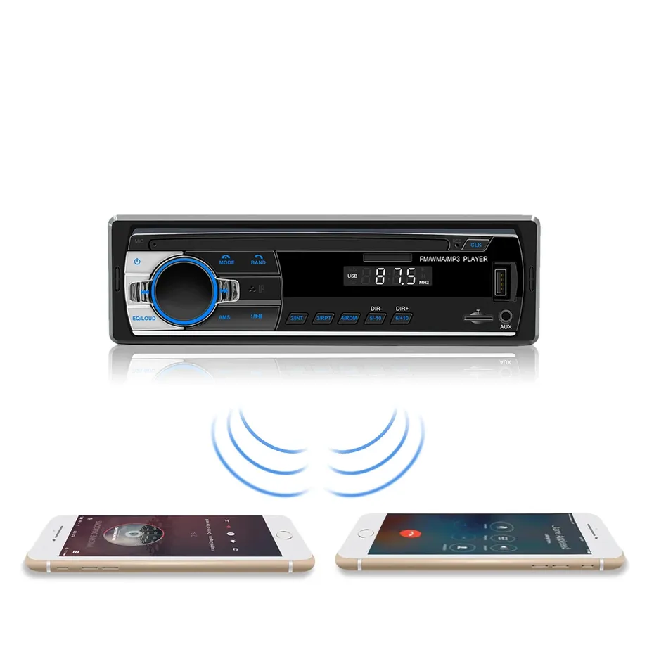 Stereo autorádio s připojením bluetooth, AUX, USB, microSD čtečkou - 1DIN připojení