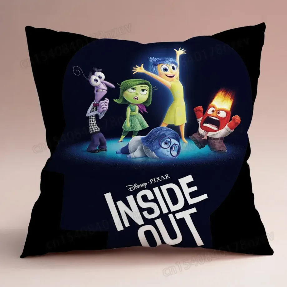 Tištěný roztomilý povlak na polštář s motivy oblíbených postav z pohádky V hlavě 2 - Inside Out 2