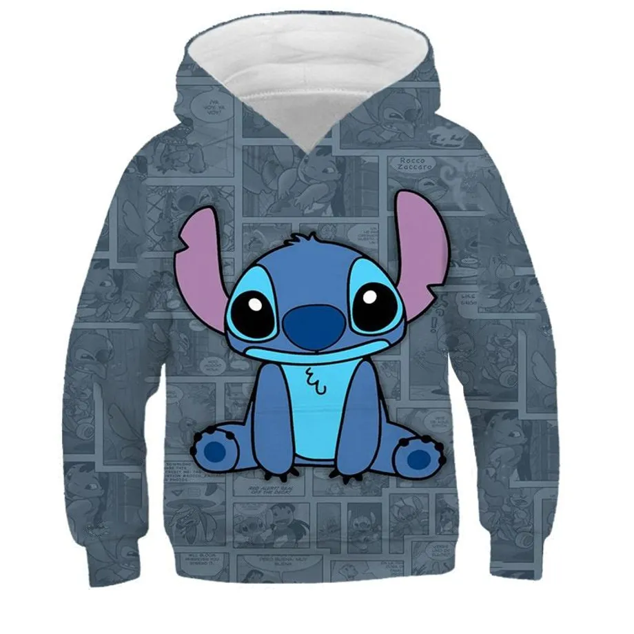 Dětská roztomilá mikina s kapucí Stitch