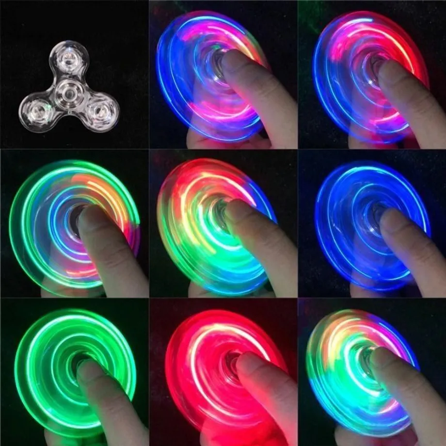 Ruční svítící LED fidget spinner