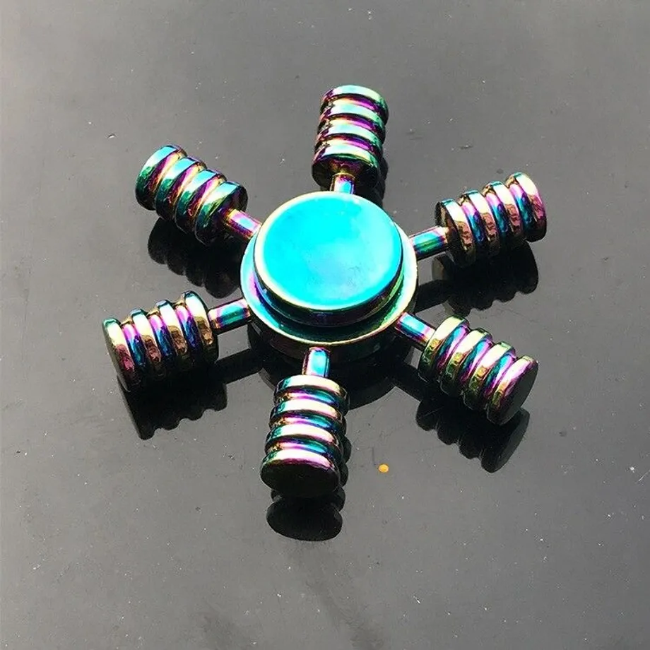 Duhový fidget spinner E64