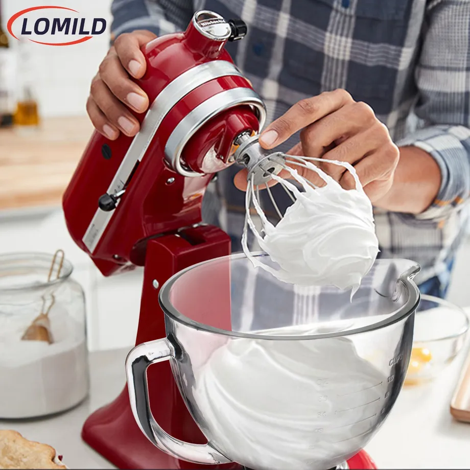 Skleněná míchací mísa, 5 QT pro KitchenAid 4,5 a 5 qt stolní mixéry s výklopnou hlavou