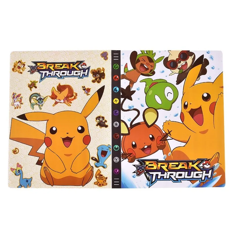 Album na herní kartičky s mnoha motivy Pokémon