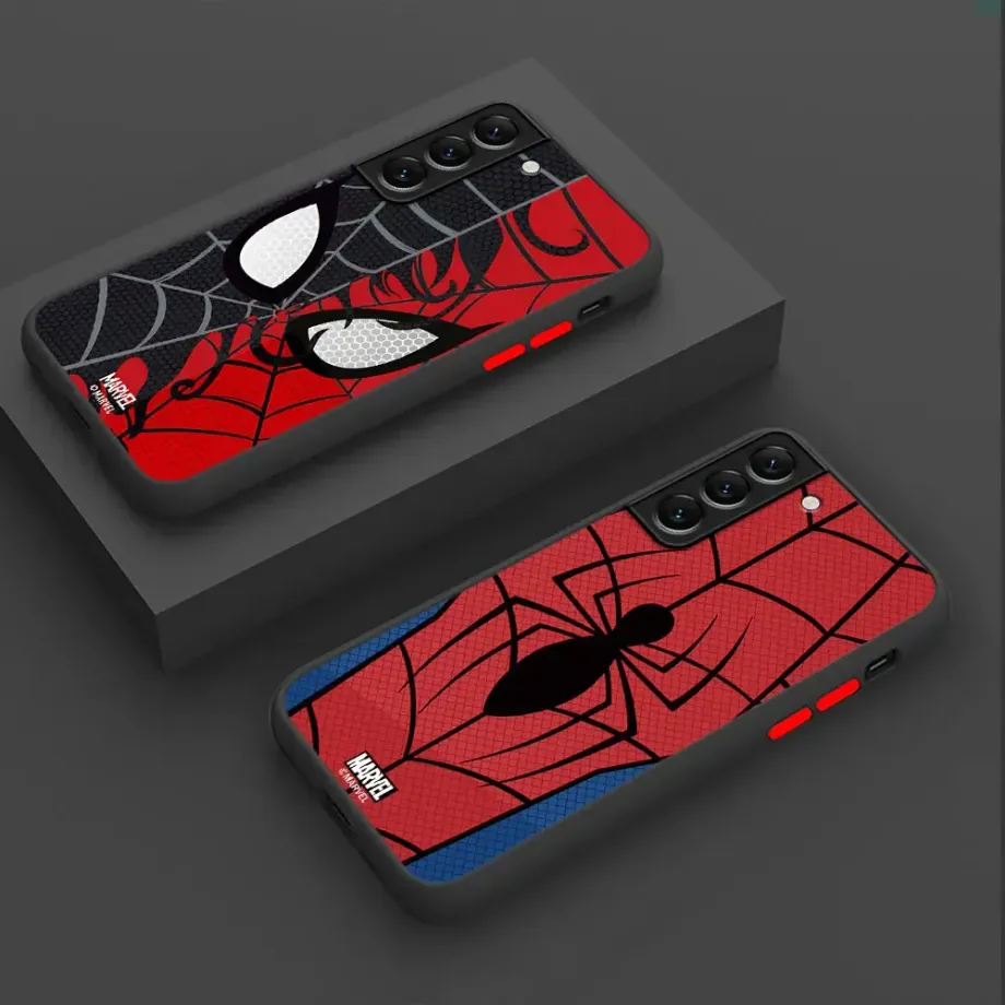 Kryt na telefony Samsung s motivy masky superhrdiny Spider-man