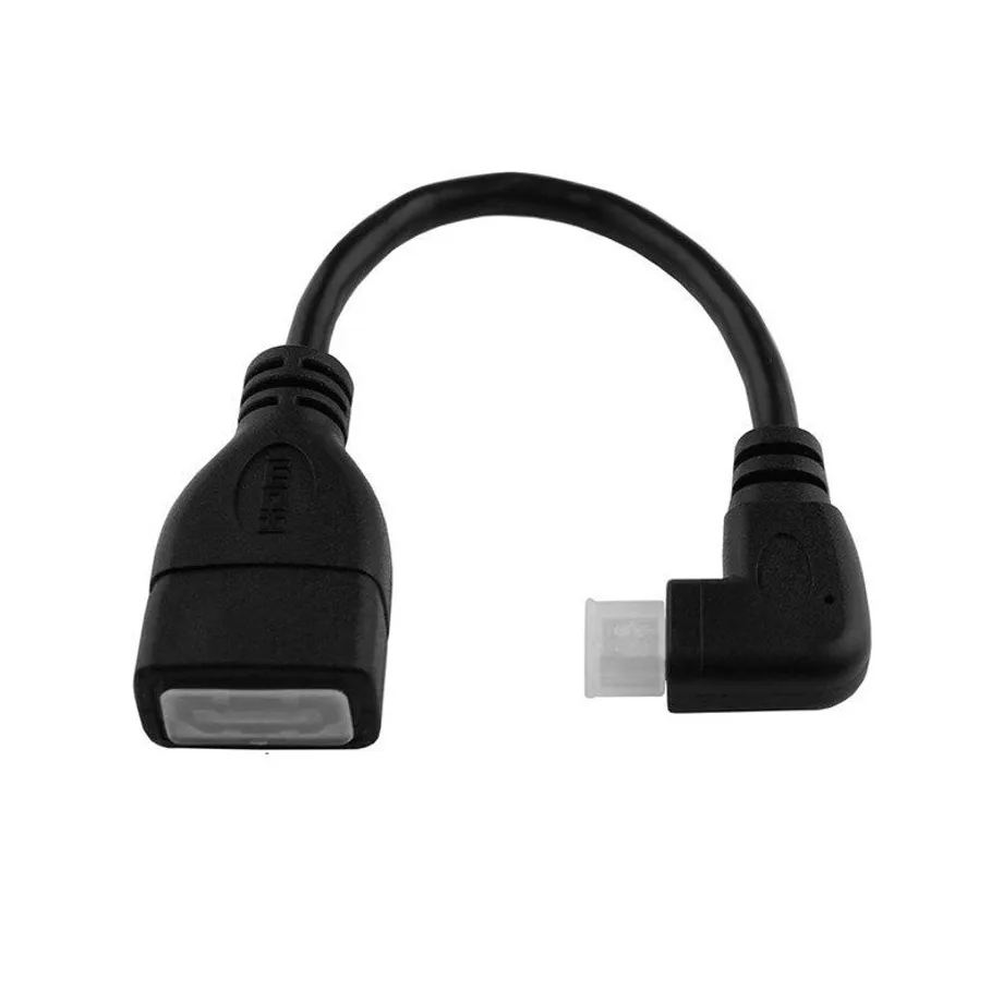 Zakřivený prodlužovací kabel Micro HDMI na HDMI M/F