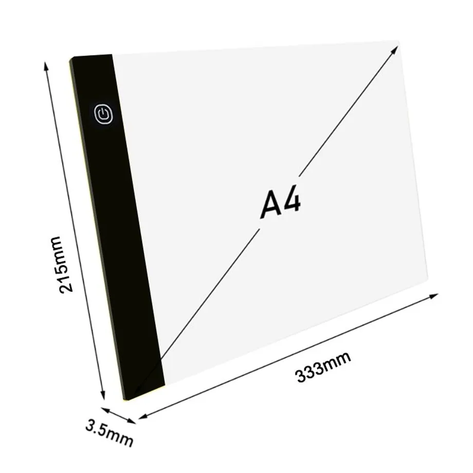 Vysoce tenká USB umělecká světelná podložka na kreslení A4