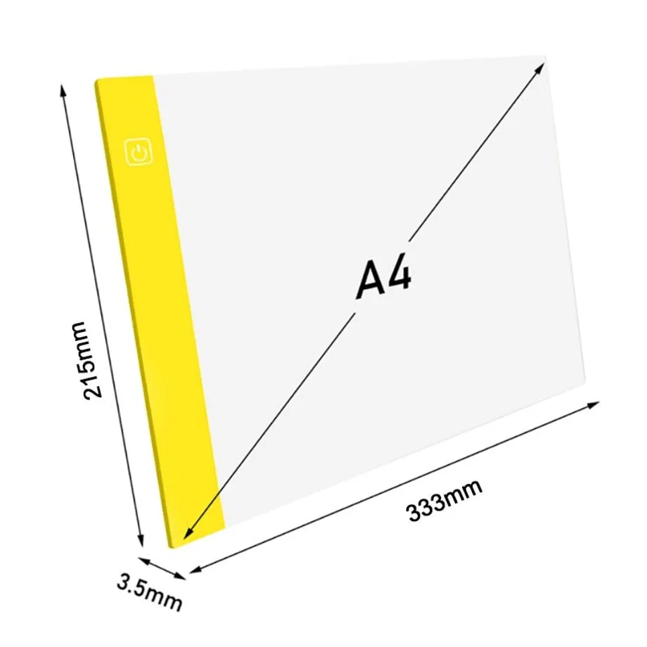 Vysoce tenká USB umělecká světelná podložka na kreslení A4