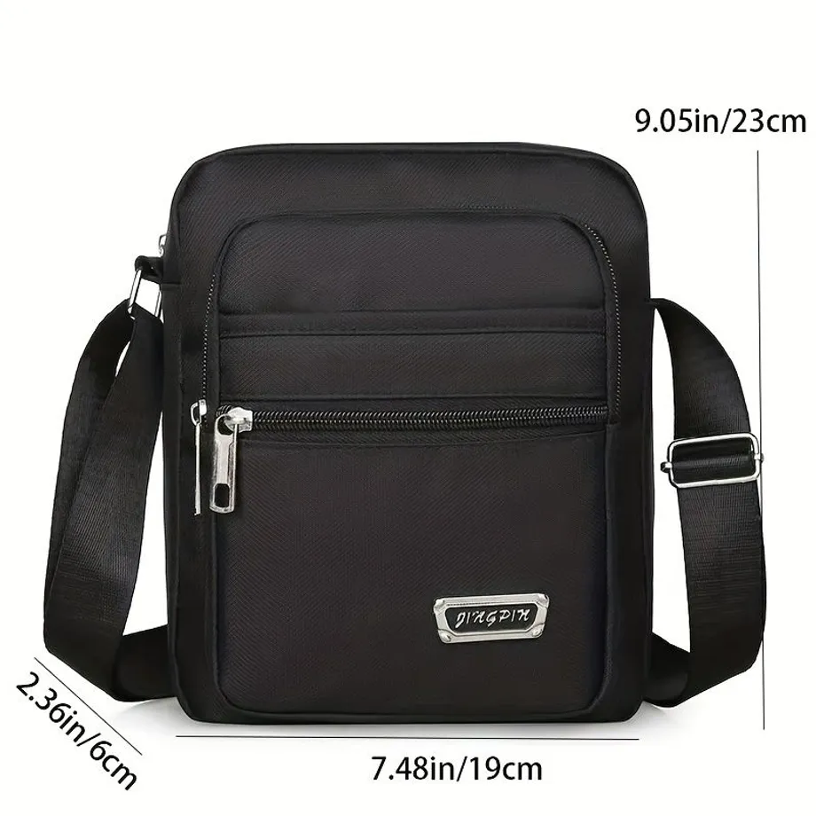 Pánská módní a ležérní taška přes rameno, messenger bag, jednoduchý design