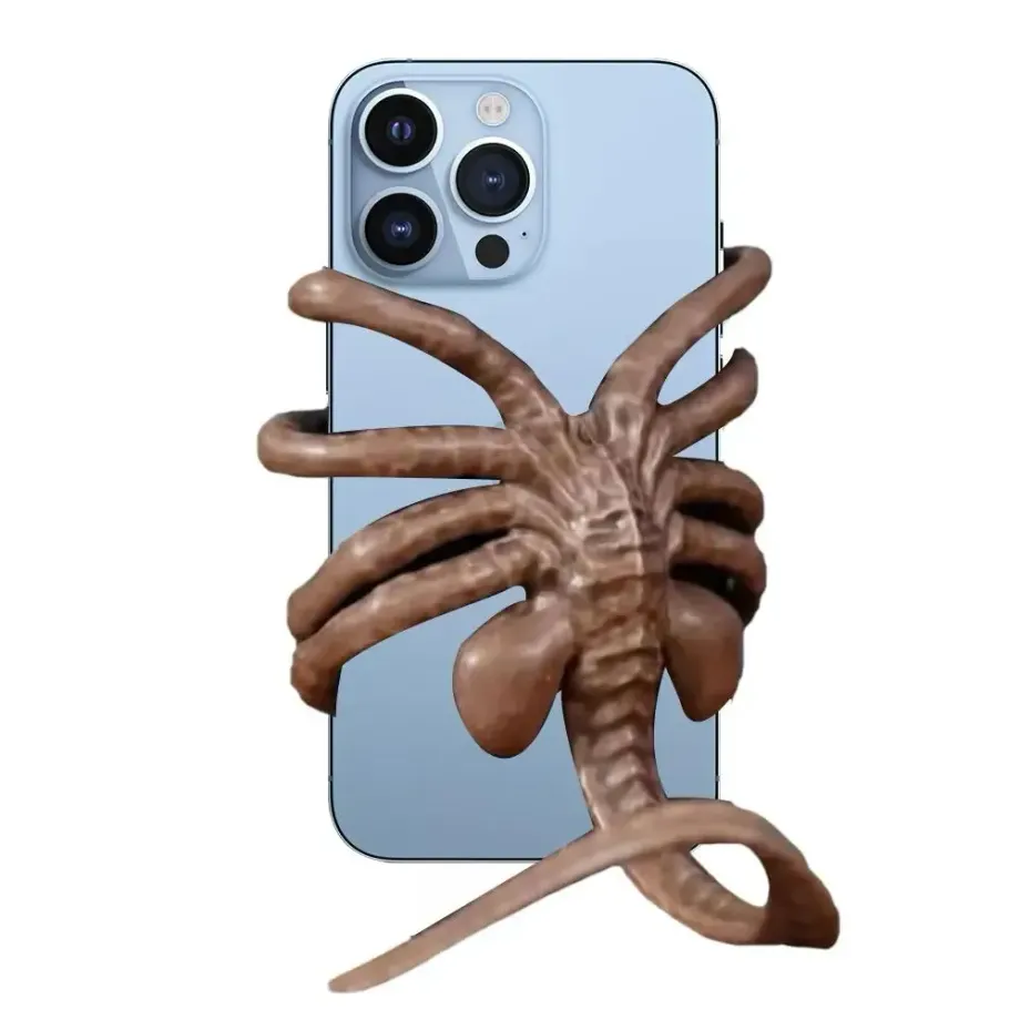 Držák na telefon Facehugger ve tvaru mimozemšťana s kreativním designem