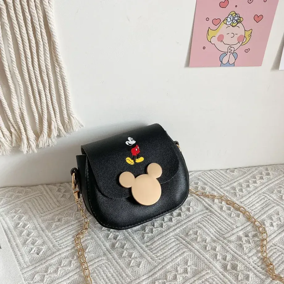 Dětská crossbody kabelka s roztomilým potiskem Mickeyho a jeho kamarádů