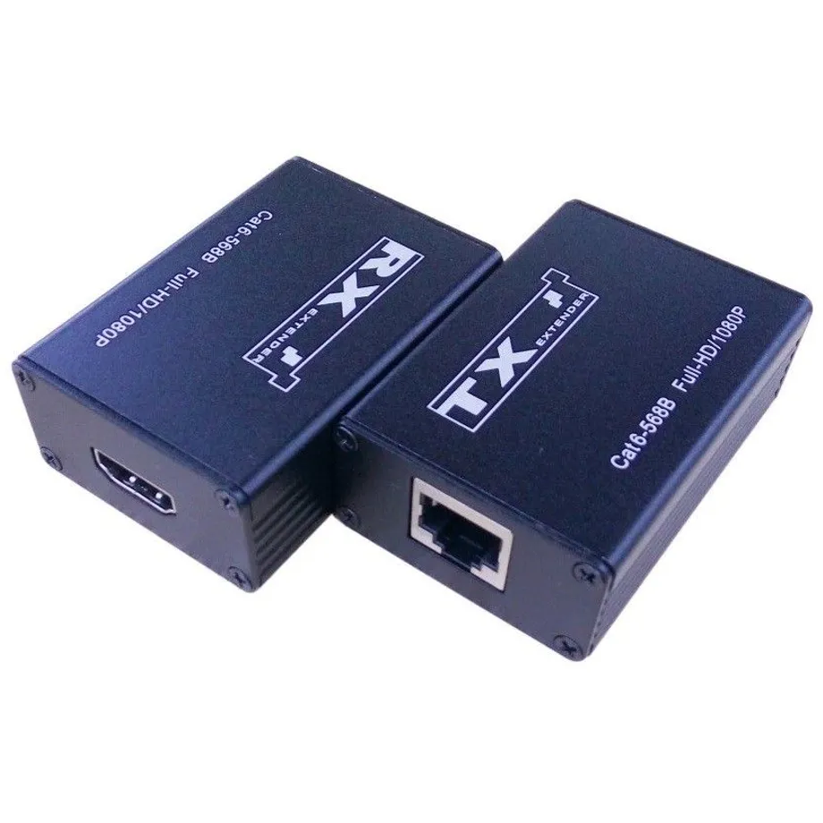 HDMI extender přes LAN až 30 m 2 ks