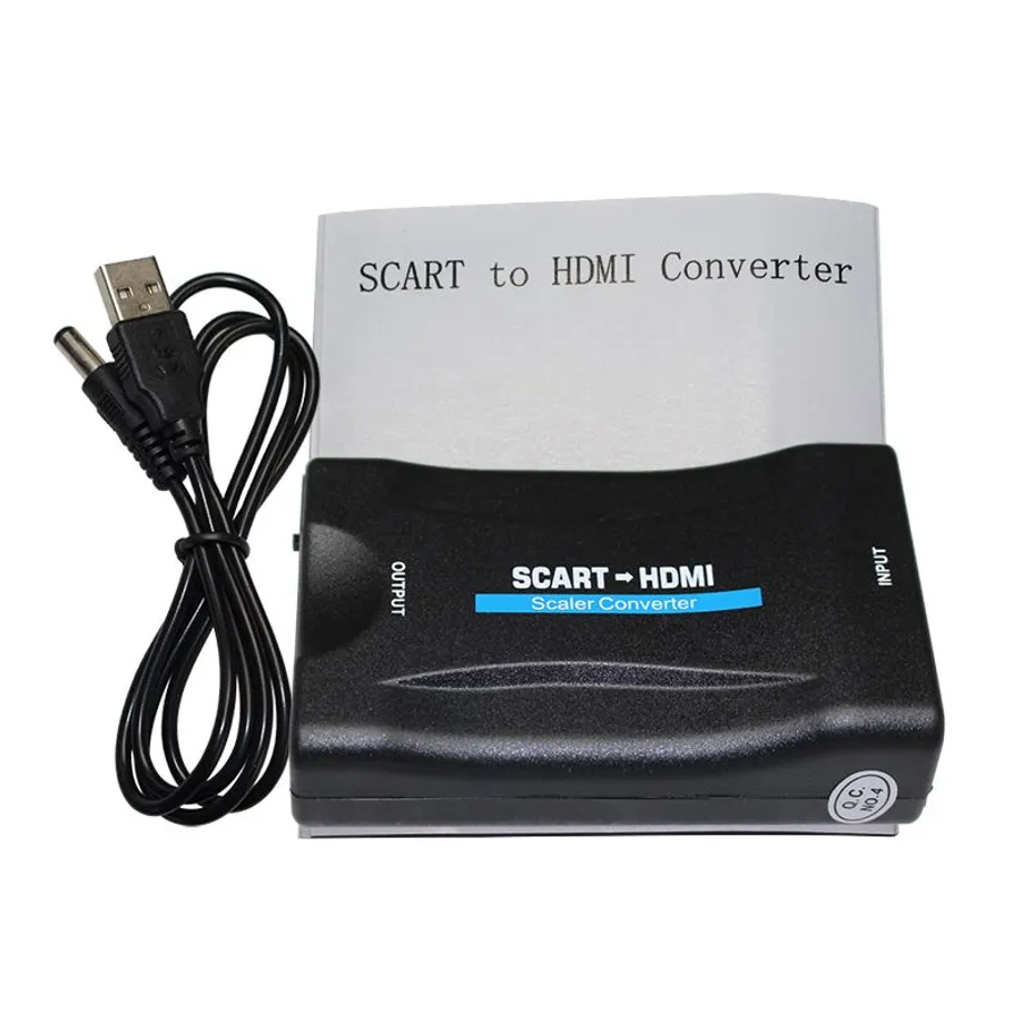 Scart konvertor adaptér k HDMI pro audio a video