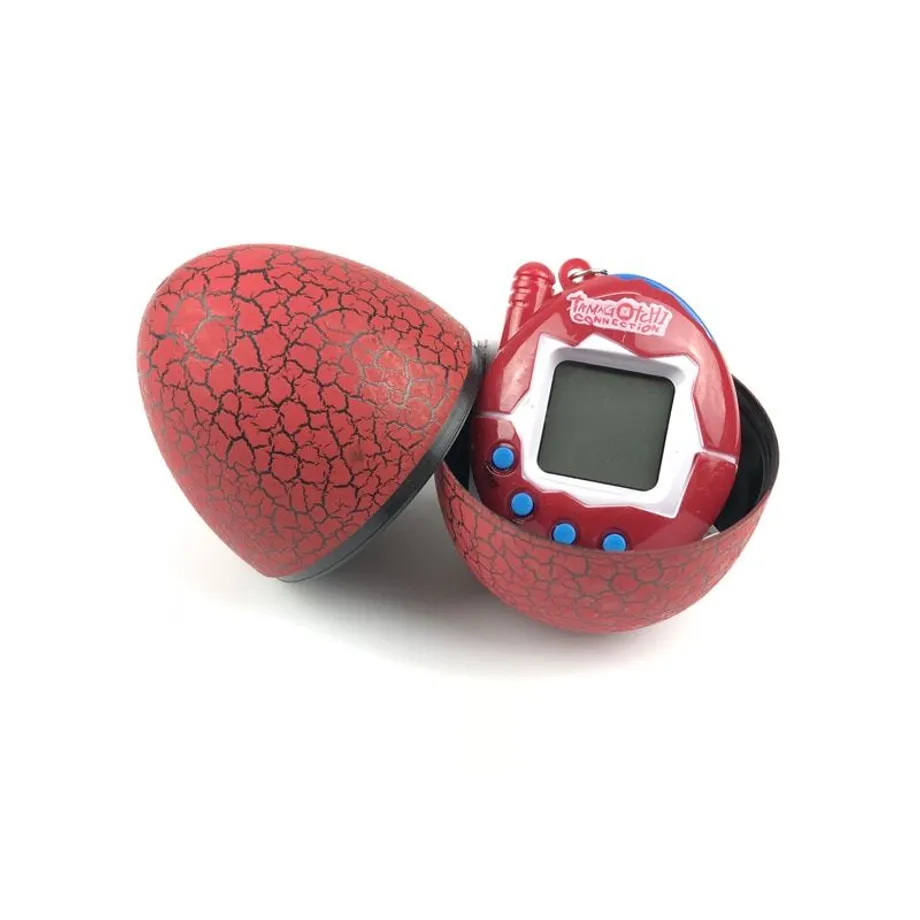 Dětská retro hračka Tamagotchi v dinosauřím vejci