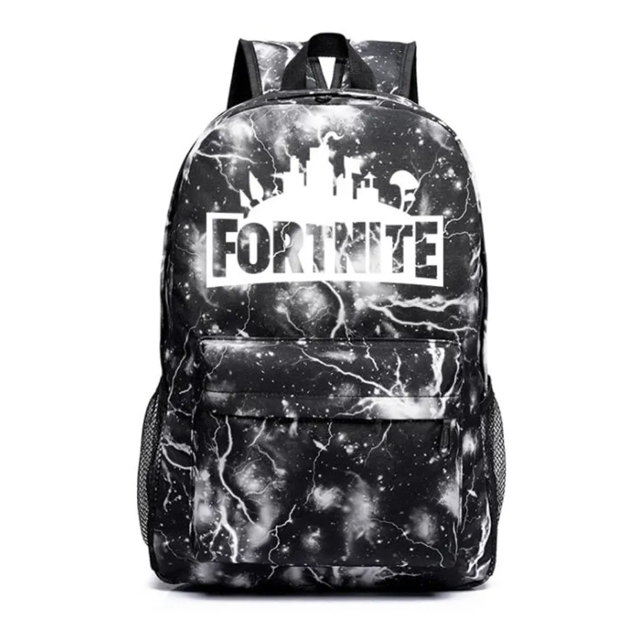 Světelný školní batoh s cool potiskem Fortnite