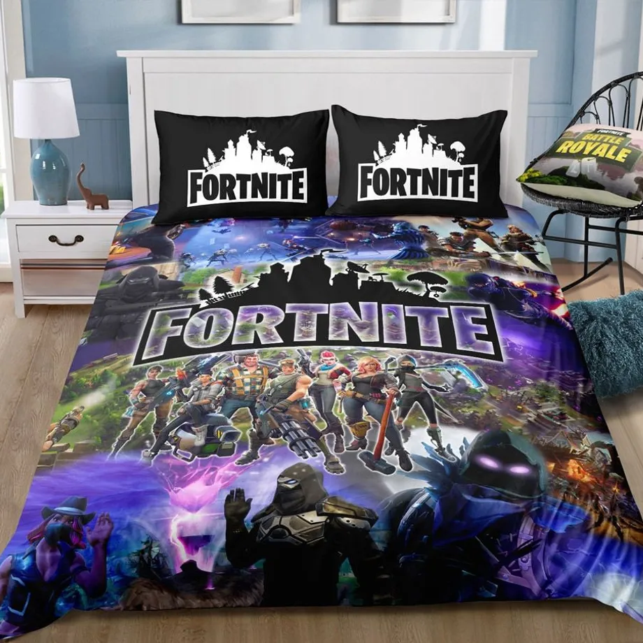 Stylové povlečení s trendy potiskem motivů Fortnite