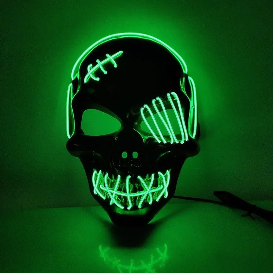 LED cosplay maska - lebka