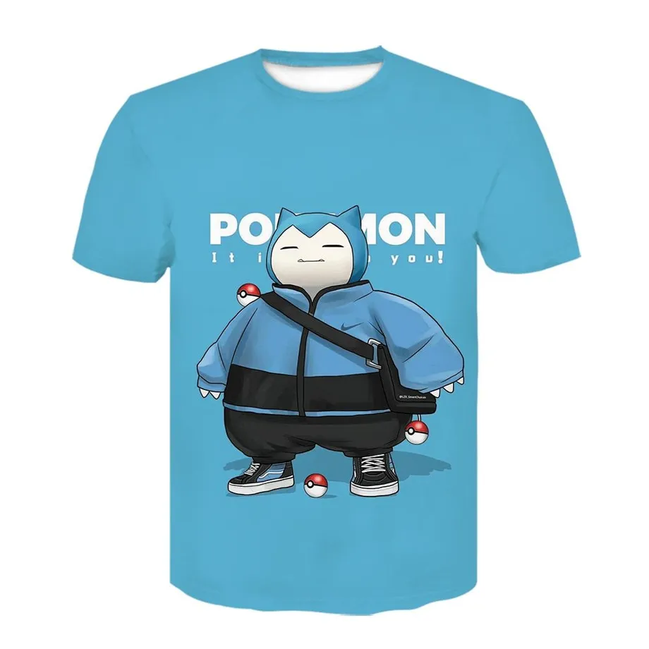 Stylové unisex tričko s 3D potiskem skvělých Pokemonů D-1081 M