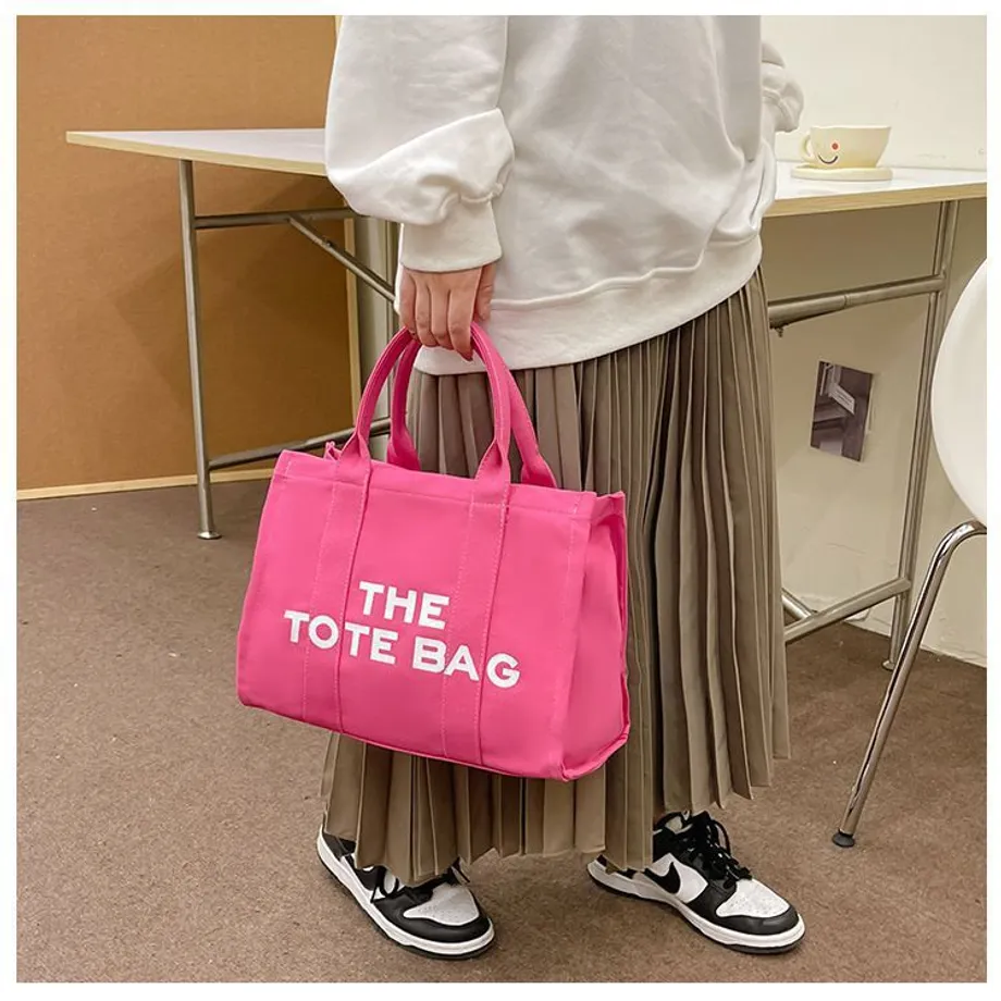 Skládací prostorná velká plátěná taška Transport Traveler Handbag rose small