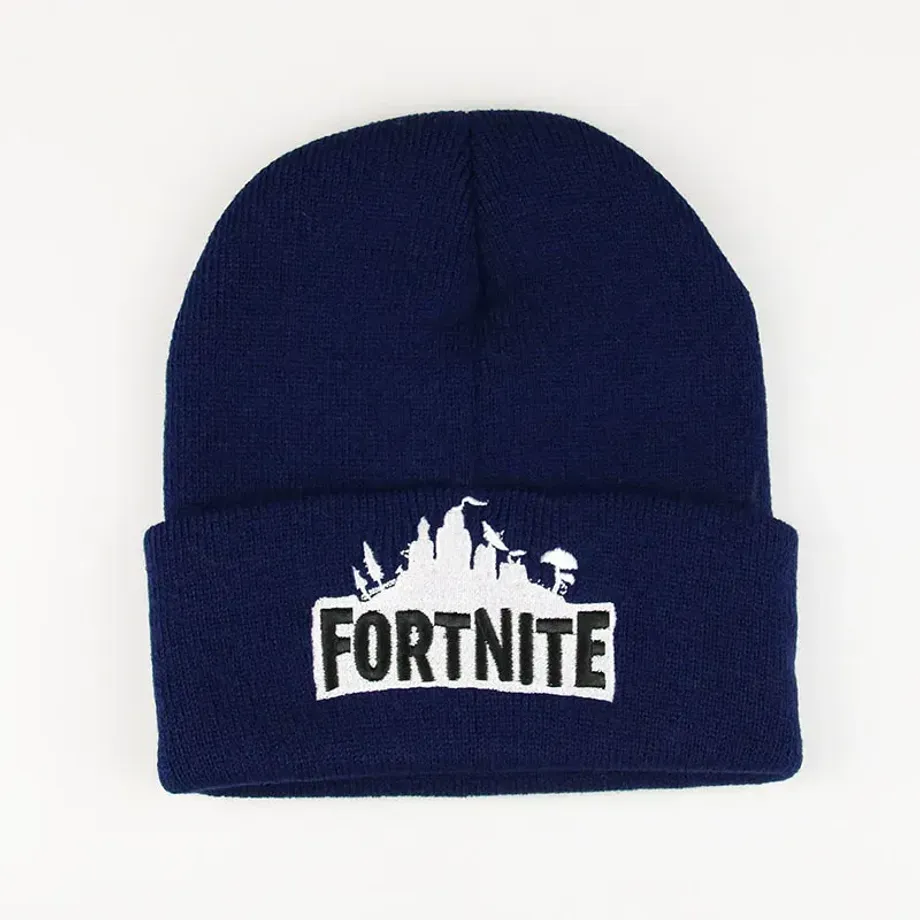 Unisex pletená čepice s nápisem ze hry Fortnite