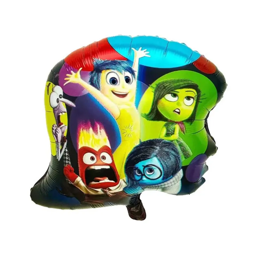 Hliníkový balonek s obrázky z oblíbené pohádky V hlavě 2 - Inside Out 2