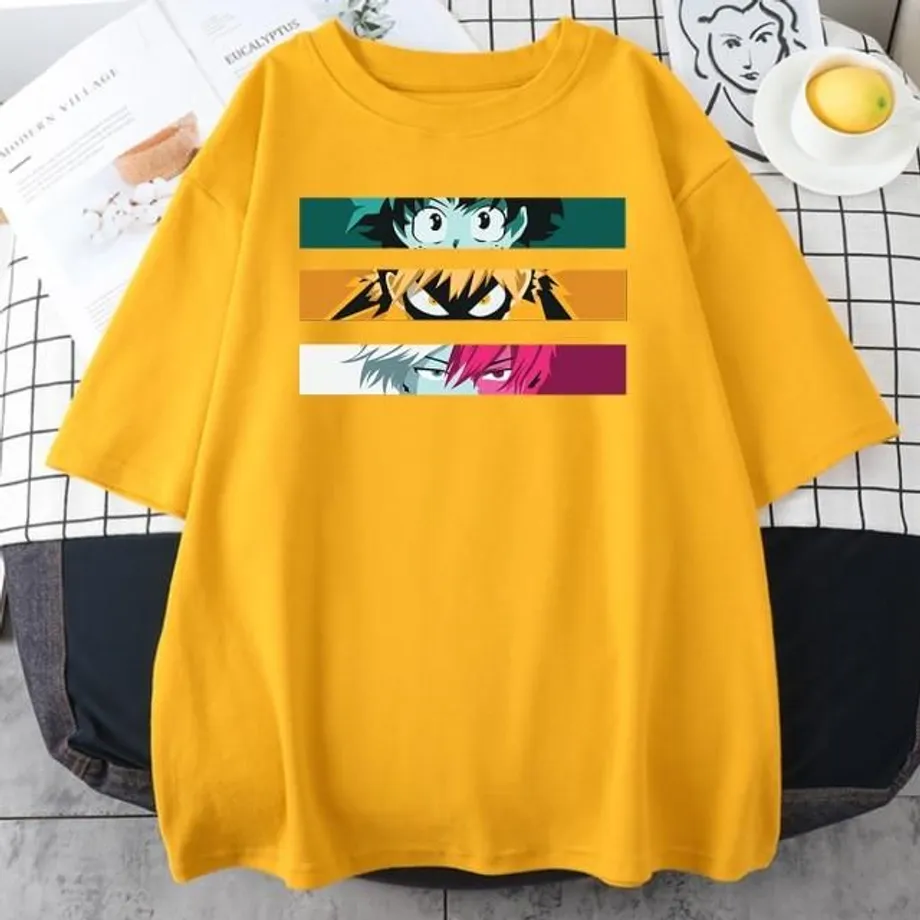 Dámské anime tričko My Hero Academia yellow-3 xl