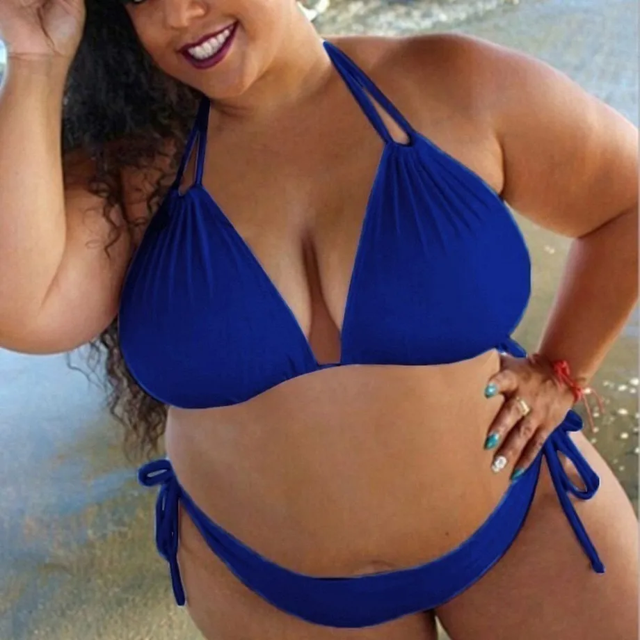 Dámské dvoudílné plus size bikiny