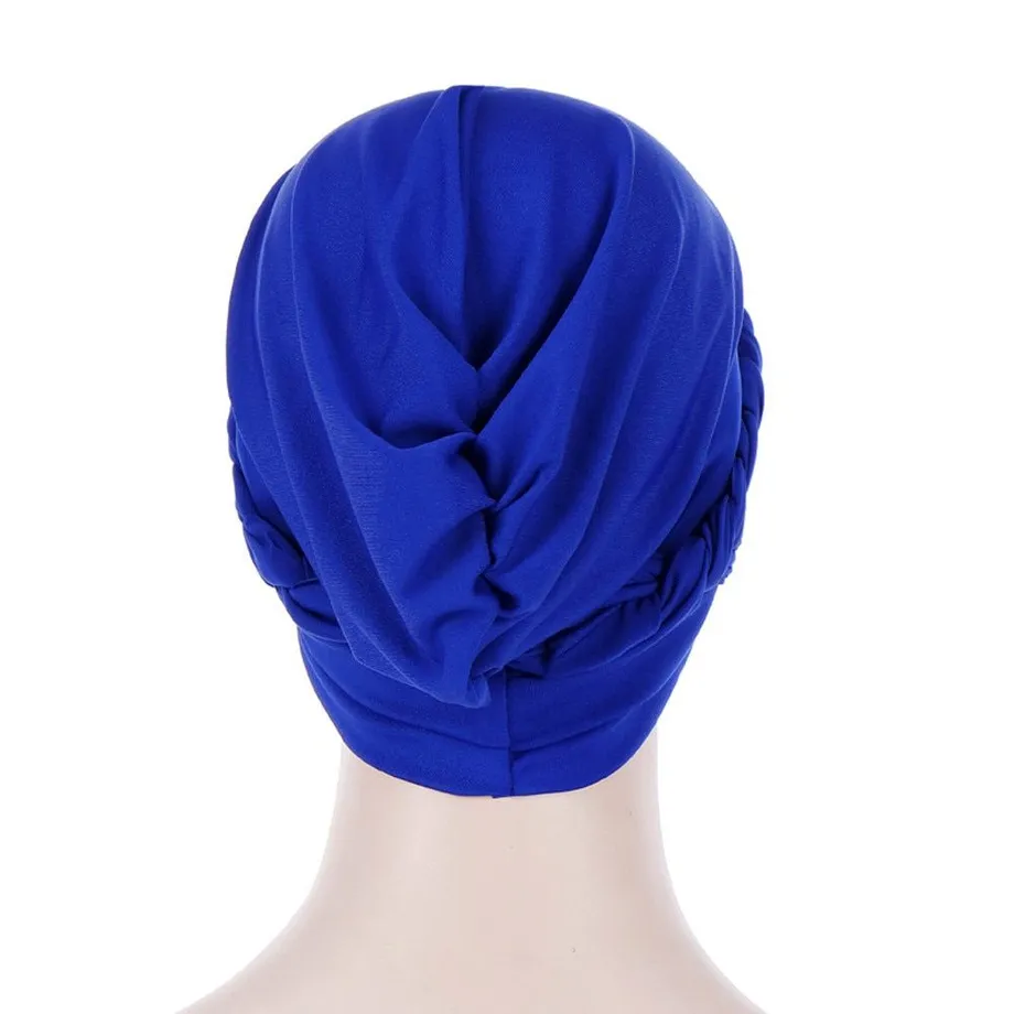 Dámský turban s copánkem