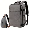 Gray With Chest Bag