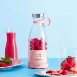 Mini bezdrátový elektrický mixér na ovoce a smoothie - 350 ml