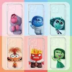 Transparentní kryt na telefony iPhone s motivy postav z pohádky V hlavě 2 - Inside Out 2