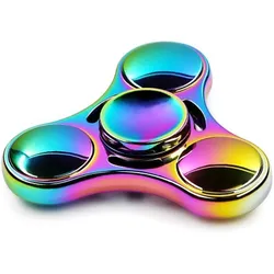 Duhový fidget spinner kovový