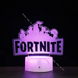 Barevná LED 3D lampa Fortnite