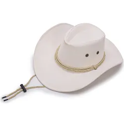 Klobouk kovbojský / Fedora, unisex, jednobarevný, široký okraj, ochrana proti slunci, outdoor, cestování, pláž, cowgirl