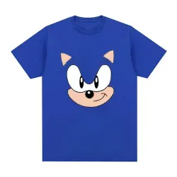 Dětské stylové tričko s krátkým rukávem a potiskem obličeje Sonic