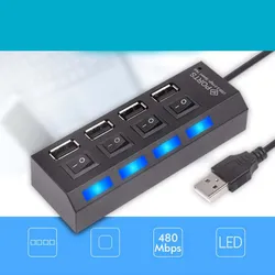 USB hub Ni32 - 4 porty s vypínačem