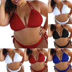 Dámské dvoudílné plus size bikiny