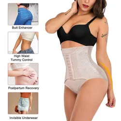 Dámské vysoké pasové tělo Shaper Slim spodní prádlo Tummy Corset Shapewear