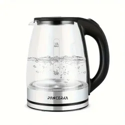 Elektrická konvice PANCERKA 1,8 l - Borosilicate sklo, automatické vypnutí, LED světlo