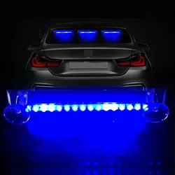 1 ks LED bezdrátové LED poplašné světlo auto solární blikající výstražné světlo auto super jasné barevné univerzální dekorace interiéru