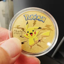 Pozlacená sběratelská mince s Pokémonem